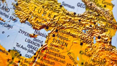 Karta över Syrien
