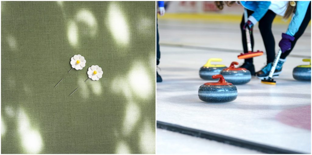 Majblomman och curling
